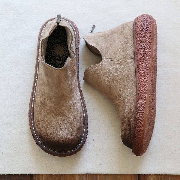genuine sheepskin leather women casual flats boots comfortable flat breathable zippers leather women shoes ankle boots, Black
genuine sheepskin leather women casual flats boots comfortable flat breathable zippers leather women shoes ankle boots, Black