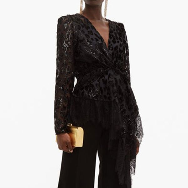 chic runway designer female 2020 spring elegant v-neck long sleeve black irregular lace patchwork blouses womens, White
chic runway designer female 2020 spring elegant v-neck long sleeve black irregular lace patchwork blouses womens, White