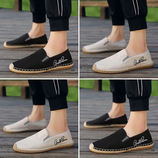 oudiniao male loafers espadrilles men breathable canvas shoes men fashion 2019 soft sole slip on mens shoes casual hemp wrap, Black
oudiniao male loafers espadrilles men breathable canvas shoes men fashion 2019 soft sole slip on mens shoes casual hemp wrap, Black