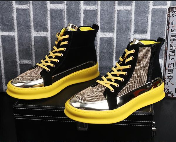 shoes men luxury designer shine rhinestone mixed color causal flat thick bottom male hip-hop punk loafers for web celebrity da021, Black
shoes men luxury designer shine rhinestone mixed color causal flat thick bottom male hip-hop punk loafers for web celebrity da021, Black