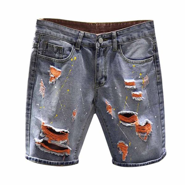 kiovno men ripped pleated jeans shorts splash ink denim shorts for male straight size 28-36, Blue
kiovno men ripped pleated jeans shorts splash ink denim shorts for male straight size 28-36, Blue
