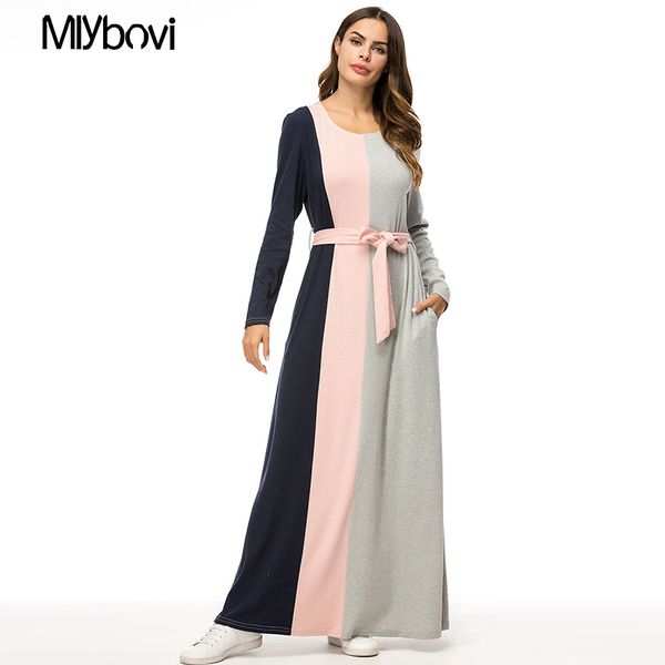 2019 fashion women muslim dress plus size 4xl gray patchwork abaya dress with belt maxi round neck turkish abaya dubai, Black;gray
2019 fashion women muslim dress plus size 4xl gray patchwork abaya dress with belt maxi round neck turkish abaya dubai, Black;gray