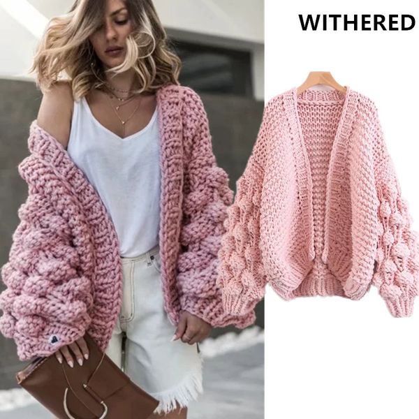 withered cardigan women thick jacket women fashion blogger solid hand knitted ball casaco feminino jaqueta feminina, Black;brown
withered cardigan women thick jacket women fashion blogger solid hand knitted ball casaco feminino jaqueta feminina, Black;brown