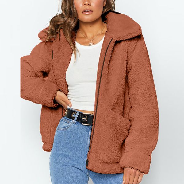 womens ladies coat jacket corduroy autumn winter warm thickening faux fur coat jacket winter solid zipper parka outerwear veste, Black;brown
womens ladies coat jacket corduroy autumn winter warm thickening faux fur coat jacket winter solid zipper parka outerwear veste, Black;brown