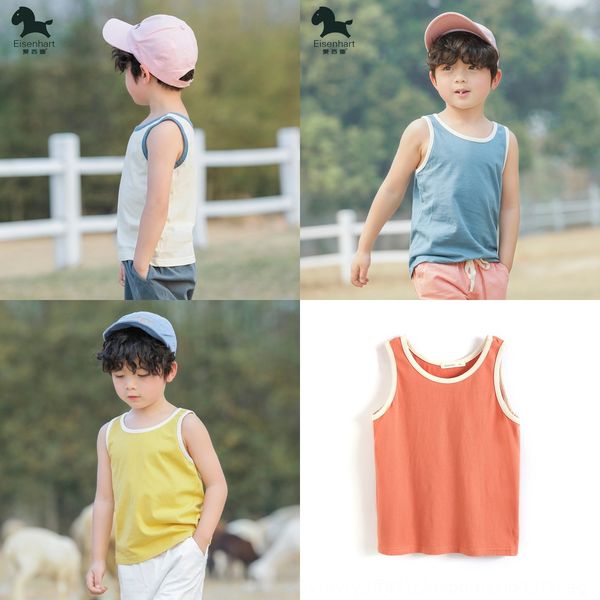isina men's pure vest vest cotton 2020 summer clothes baby sleeveless t-shirt western style children's thin fashion, Blue
isina men's pure vest vest cotton 2020 summer clothes baby sleeveless t-shirt western style children's thin fashion, Blue