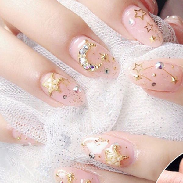 stylish nail sequins star moon shaped diy shiny paillette nail glitter art decorations beauty tool, Silver;gold
stylish nail sequins star moon shaped diy shiny paillette nail glitter art decorations beauty tool, Silver;gold