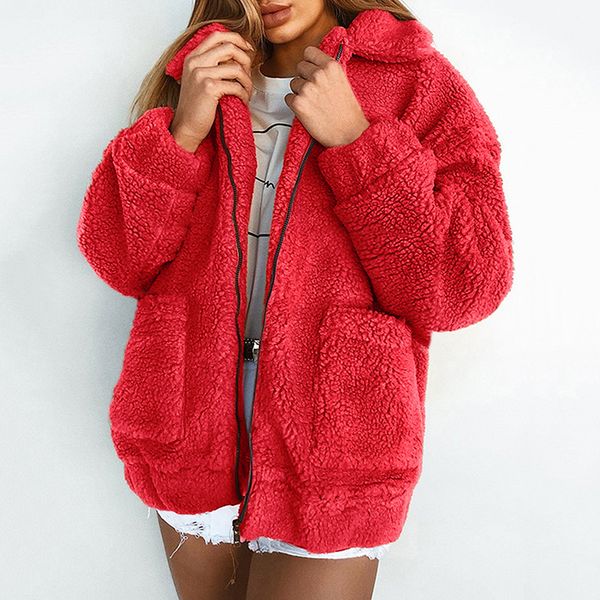 winter women faux fur jacket fluffy teddy bear fleece fake fur coat zip pocket long sleeve casual streetwear manteau femme hiver, Black
winter women faux fur jacket fluffy teddy bear fleece fake fur coat zip pocket long sleeve casual streetwear manteau femme hiver, Black