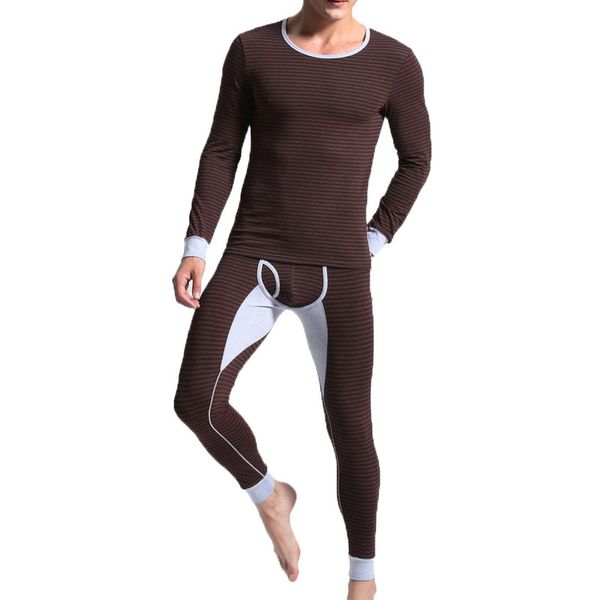 2pcs/sets mens pajamas sets long sleeve + trousers suits striped cotton male warm underwear sleepwear plus size undershirts, Black;brown
2pcs/sets mens pajamas sets long sleeve + trousers suits striped cotton male warm underwear sleepwear plus size undershirts, Black;brown