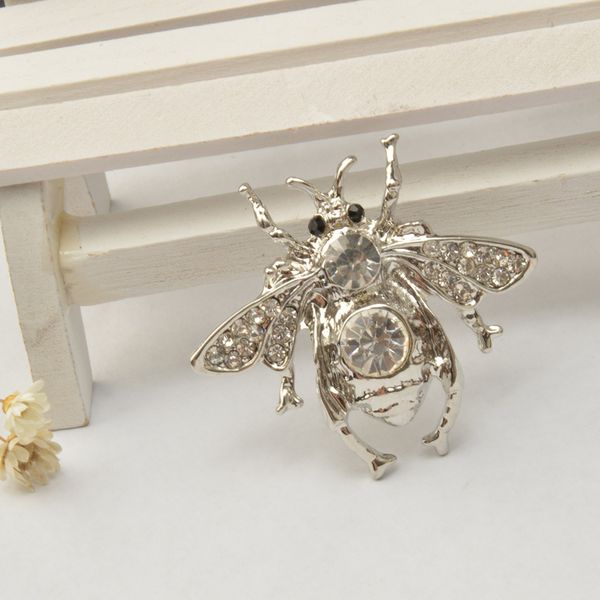 fashion vintage crystal honey bee brooch pin jewellery for women men gifts, Gray
fashion vintage crystal honey bee brooch pin jewellery for women men gifts, Gray