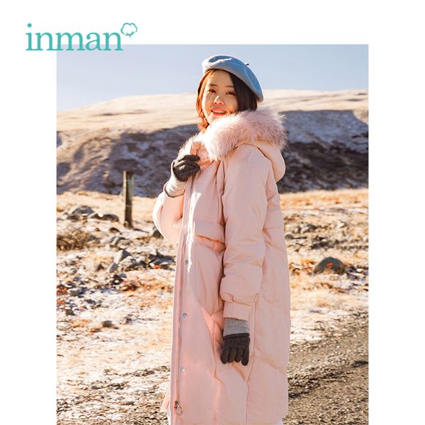 inman 2018 winter new arrival retro literary embroidery fur collar teenage girl style long section female down coat, Black
inman 2018 winter new arrival retro literary embroidery fur collar teenage girl style long section female down coat, Black