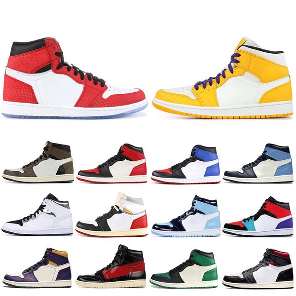 wholesale new 1 high og travis scotts basketball shoes spiderman unc 1s 3 mens homage to home royal blue designer sneakers trainers, White;red
wholesale new 1 high og travis scotts basketball shoes spiderman unc 1s 3 mens homage to home royal blue designer sneakers trainers, White;red