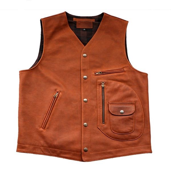 2020 vintage brown men slim fit байкерский кожаный жилет большой размер xxxl натуральная воловья кожа японский стиль короткий кожаный жилет, Black;white
2020 vintage brown men slim fit байкерский кожаный жилет большой размер xxxl натуральная воловья кожа японский стиль короткий кожаный жилет, Black;white