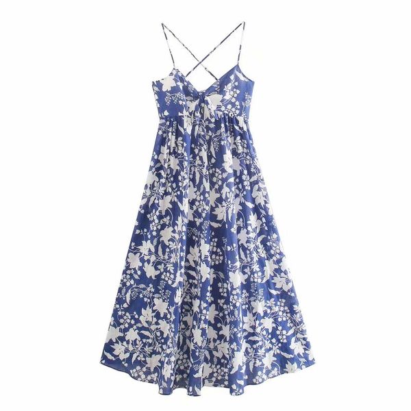 2020 women bohemian v neck bow flower print blue long suspender dress female back elastic vestido chic beach maxi dresses ds3908, Black;gray
2020 women bohemian v neck bow flower print blue long suspender dress female back elastic vestido chic beach maxi dresses ds3908, Black;gray