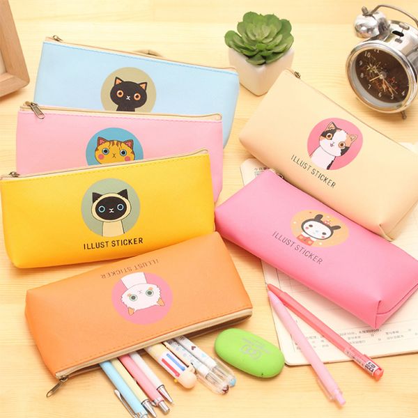 creative happy cats family pu leather waterproof pencil case stationery storage bag school office supply
creative happy cats family pu leather waterproof pencil case stationery storage bag school office supply
