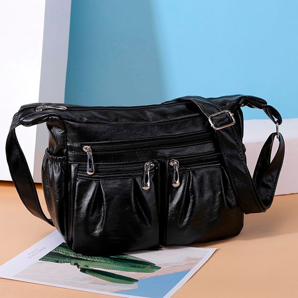 2019 fashion casual summer woman single shoulder soft leather double zipper inclined handbag crossbody bag #r10
2019 fashion casual summer woman single shoulder soft leather double zipper inclined handbag crossbody bag #r10
