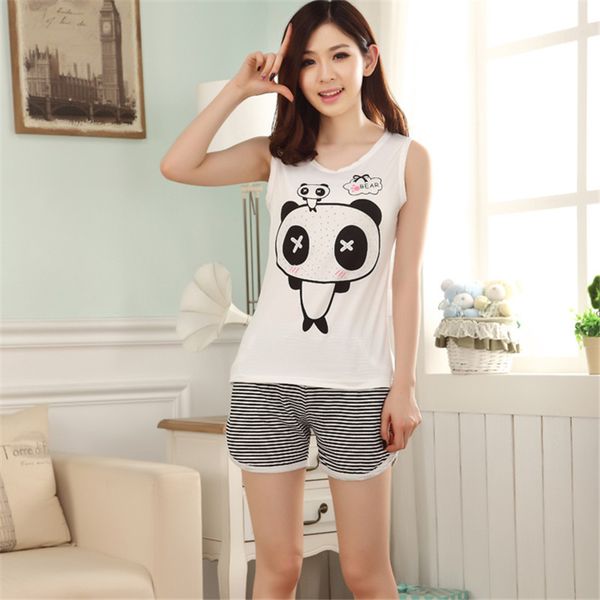 2018 women sleepwear summer cotton women pajamas cute cartoon casual short sleeve female sleepwear 2piece set pijamas, Black;red
2018 women sleepwear summer cotton women pajamas cute cartoon casual short sleeve female sleepwear 2piece set pijamas, Black;red