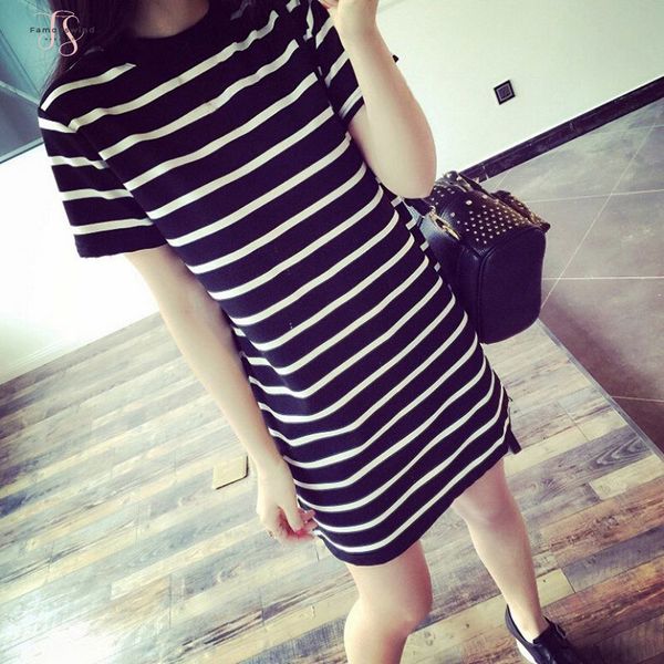 dresses long striped shirt party dresses wild tee camisas femininas korean ropa tumblr vetement women dress, Black;gray
dresses long striped shirt party dresses wild tee camisas femininas korean ropa tumblr vetement women dress, Black;gray