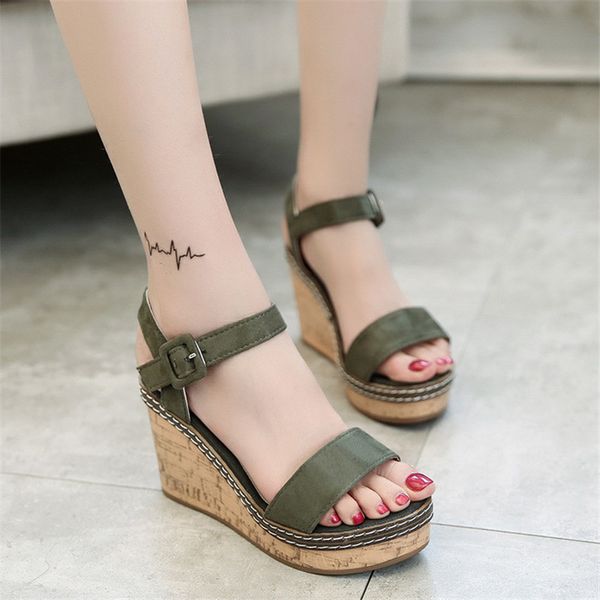 women super high sandals 2020 summer platform shoes woman gladiator style wedges open toe female fashion footwear sh030809, Black
women super high sandals 2020 summer platform shoes woman gladiator style wedges open toe female fashion footwear sh030809, Black
