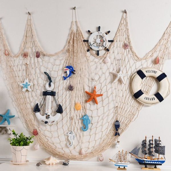 100*200cm fishing net decor bar home wall decor nautical style blue white fish nets decoration rede de pesca filet de peche
100*200cm fishing net decor bar home wall decor nautical style blue white fish nets decoration rede de pesca filet de peche