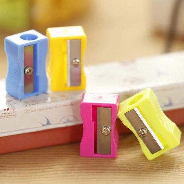 Pieces Pencil Sharpeners Easy To Use Office School Pen Pencil Sharpener Fashion Single Holes Pencil Cutter Stationery