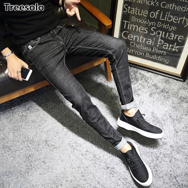 full length solid skinny jeans fashion denim pants trousers cotton classic black denim jeans elastic straight casual trousers, Blue
full length solid skinny jeans fashion denim pants trousers cotton classic black denim jeans elastic straight casual trousers, Blue
