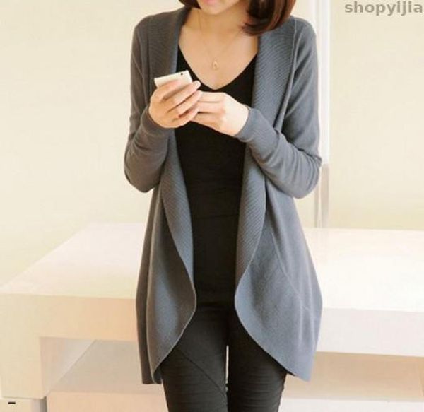 new casual solid color scarf collar ladies long sleeve knitted sweater cardigan autumn and winter, White
new casual solid color scarf collar ladies long sleeve knitted sweater cardigan autumn and winter, White