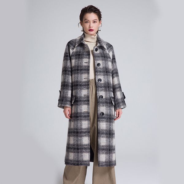 winter coat women long plaid womens plus size fashions 2019 new loose buffalo plaid thickening and warming british style elegant, Black
winter coat women long plaid womens plus size fashions 2019 new loose buffalo plaid thickening and warming british style elegant, Black