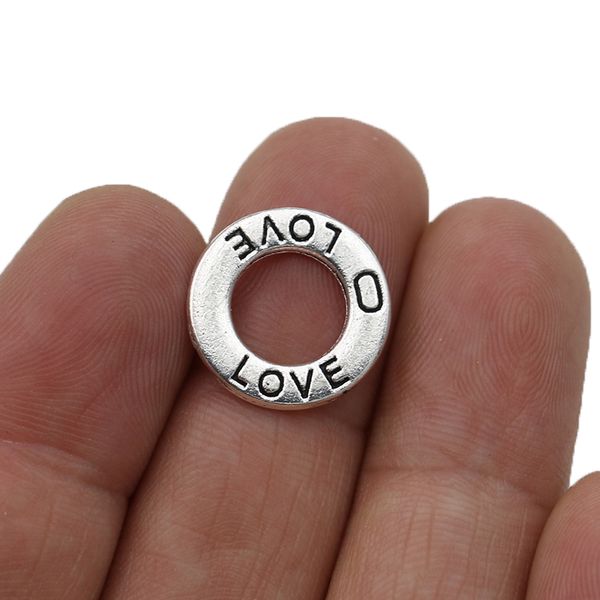 jakongo antique silver plated love circle charm pendants for jewelry making bracelet diy accessories 17mm 10pcs, Bronze;silver
jakongo antique silver plated love circle charm pendants for jewelry making bracelet diy accessories 17mm 10pcs, Bronze;silver