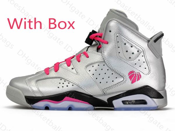 beauty 6s j6 women basketball shoes lover's day silver rose red low cut cool good sneakers with box and socks
beauty 6s j6 women basketball shoes lover's day silver rose red low cut cool good sneakers with box and socks