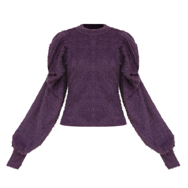 perhaps u women purple black sweater faux mohair pullovers puff sleeve long sleeve casual winter m0355, White;black
perhaps u women purple black sweater faux mohair pullovers puff sleeve long sleeve casual winter m0355, White;black