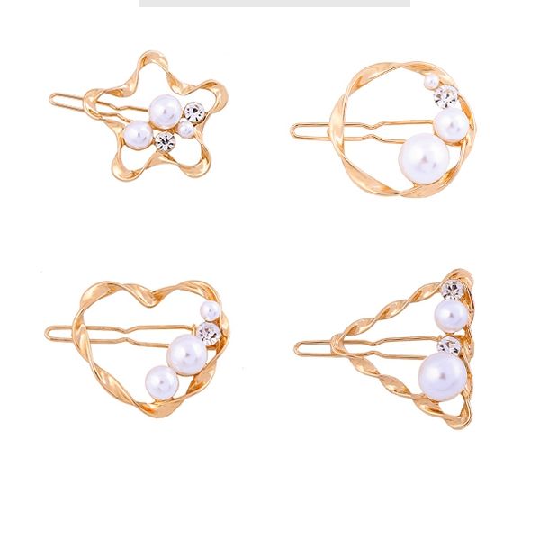 12 pcs/lot fashion jewelry accessories metal star heart triangle pearl hairclip hair pin clip clamp ornaments, Golden;white
12 pcs/lot fashion jewelry accessories metal star heart triangle pearl hairclip hair pin clip clamp ornaments, Golden;white