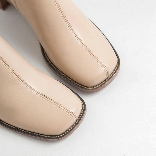 new arrival women square toe high heels ankle boots autumn winter genuine leather boots side zipper solid shoes woman, Black
new arrival women square toe high heels ankle boots autumn winter genuine leather boots side zipper solid shoes woman, Black