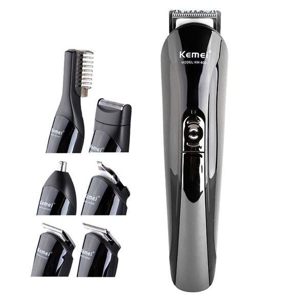 kemei km-600 6 in 1 waterproof electric hair clipper nose beard trimmer shaver
kemei km-600 6 in 1 waterproof electric hair clipper nose beard trimmer shaver