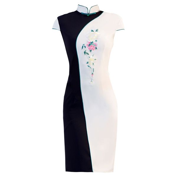 embroidery cheongsam bride marry chinese dress women modern qipao dresses mini robe chinoise orientale wedding qipao s l xl xx, Black;gray
embroidery cheongsam bride marry chinese dress women modern qipao dresses mini robe chinoise orientale wedding qipao s l xl xx, Black;gray
