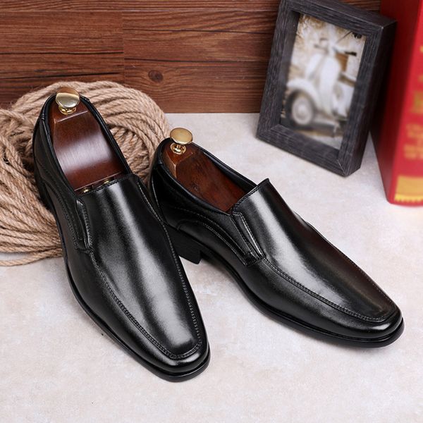 luxury business men's retro round head casual set of men breathable rubber lazy shoes formal leather dress shoes footwear, Black
luxury business men's retro round head casual set of men breathable rubber lazy shoes formal leather dress shoes footwear, Black