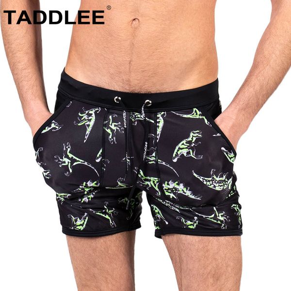 

taddlee brand men's swimwear swim briefs boxer swimsuits male surf short swim shorts trunks bikini bathing suits square cut, White;black