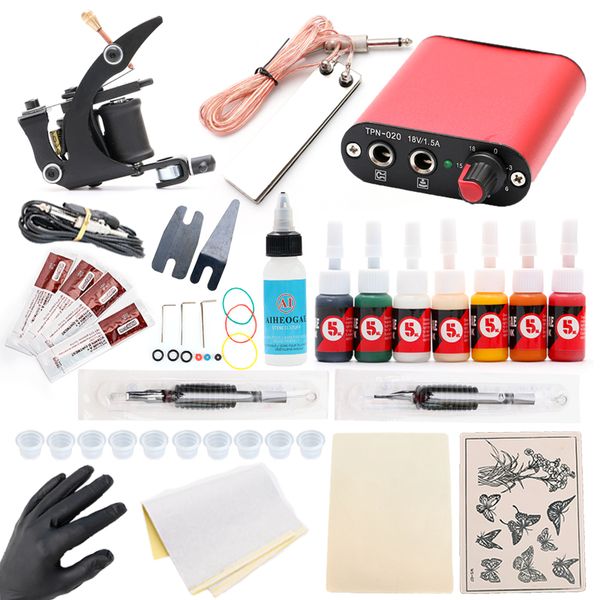 professional beginner tattoo kit tattoo machine gun mini power supply transfer oil kit tm209
professional beginner tattoo kit tattoo machine gun mini power supply transfer oil kit tm209