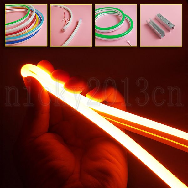 super bright 12v 2835 led flexible neon sign tube strip light rope silica gel 8mm * 16mm 120leds/m 12w ip67 waterproof outdoor for club fron
super bright 12v 2835 led flexible neon sign tube strip light rope silica gel 8mm * 16mm 120leds/m 12w ip67 waterproof outdoor for club fron