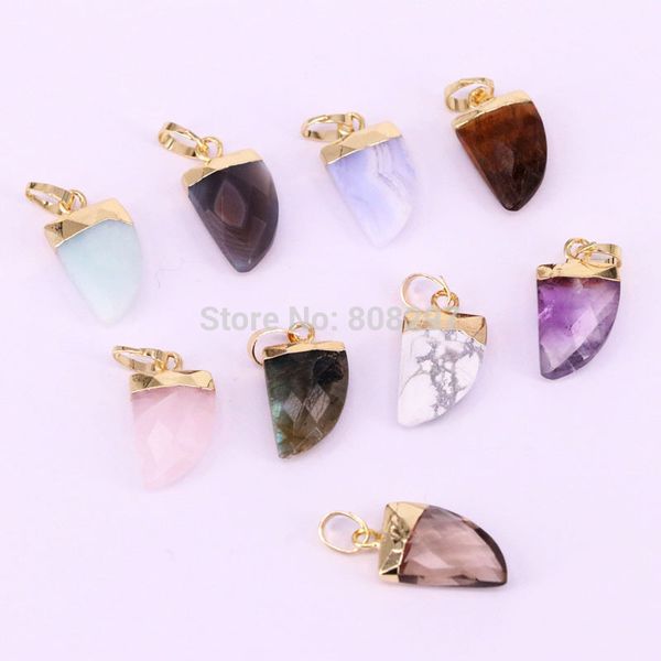 new 10pcs natural stone pendant horn shape charms pendants for jewelry making necklace, Silver
new 10pcs natural stone pendant horn shape charms pendants for jewelry making necklace, Silver