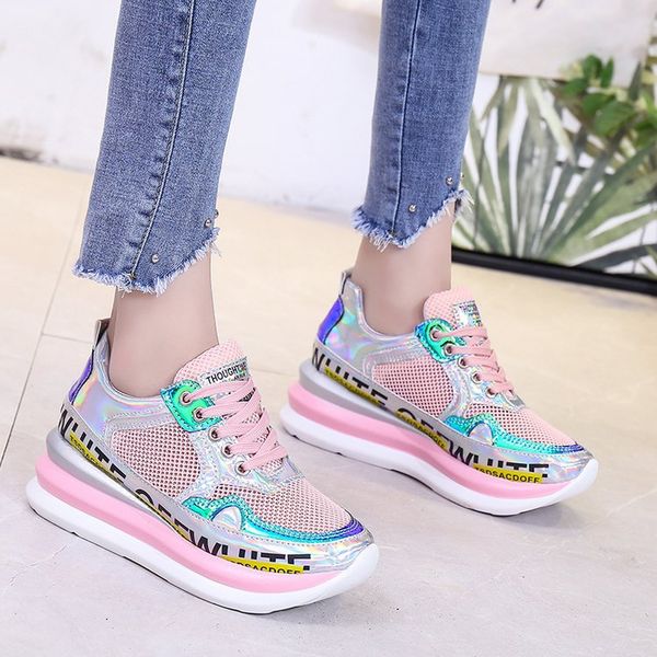 women sneakers female vulcanized shoes casual lace up ladies flat shoe mesh trainers soft walking footwear zapatos mujer, Black
women sneakers female vulcanized shoes casual lace up ladies flat shoe mesh trainers soft walking footwear zapatos mujer, Black