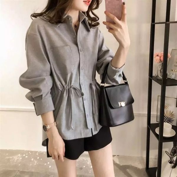 temperamental office lady elegant womens blouses turn-down collar shirt solid full lace up tie blusas mujer de moda 2019, White
temperamental office lady elegant womens blouses turn-down collar shirt solid full lace up tie blusas mujer de moda 2019, White