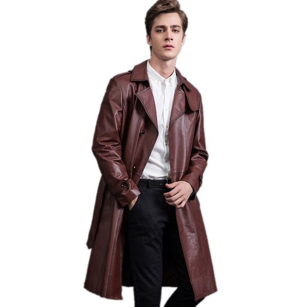 men's leather jacket autumn windbreaker long coat winter jacket men luxury cow leather jackets plus size 5xl veste homme my1605, Black
men's leather jacket autumn windbreaker long coat winter jacket men luxury cow leather jackets plus size 5xl veste homme my1605, Black