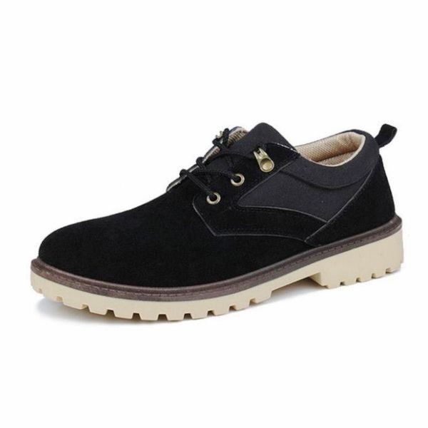 2019 new men casual leather shoes comfortable wear-resisting work shoes breathable lace-up flats shoes pp-11 c30, Black
2019 new men casual leather shoes comfortable wear-resisting work shoes breathable lace-up flats shoes pp-11 c30, Black