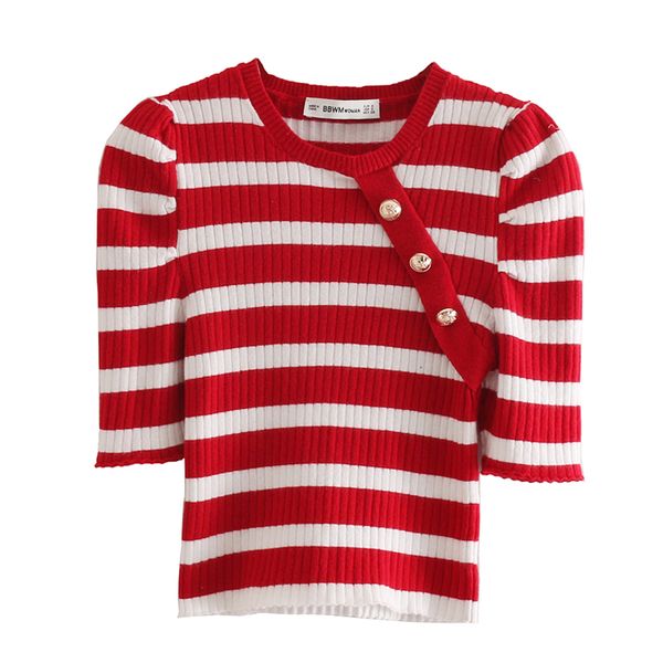 women's sweaters rr summer sweet o neck women fashion striped sweater elegant buttons short sleeve female ladies fab, White;black
women's sweaters rr summer sweet o neck women fashion striped sweater elegant buttons short sleeve female ladies fab, White;black