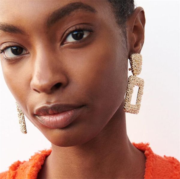 big vintage earrings for women gold color geometric square statement earring 2019 new metal earing hanging fashion jewelry trend, Silver
big vintage earrings for women gold color geometric square statement earring 2019 new metal earing hanging fashion jewelry trend, Silver