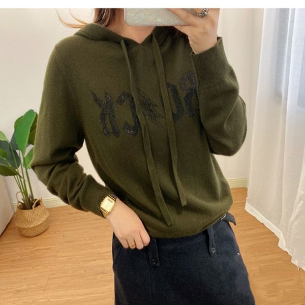100% cashmere women knitted hooded sweater spring loose female drillings letters pullover knitwear clothing, White;black
100% cashmere women knitted hooded sweater spring loose female drillings letters pullover knitwear clothing, White;black