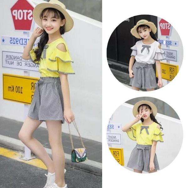 girls dress summer kids girls short sleeve+shorts suit casual breathable strapless bowknot 2pcs set clothes, White
girls dress summer kids girls short sleeve+shorts suit casual breathable strapless bowknot 2pcs set clothes, White