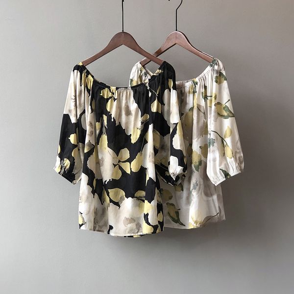 women's blouses & shirts boat neck women strapless summer 2021 printed short sleeve pullover off-the-shoulder blouse bohemia female cl, White
women's blouses & shirts boat neck women strapless summer 2021 printed short sleeve pullover off-the-shoulder blouse bohemia female cl, White