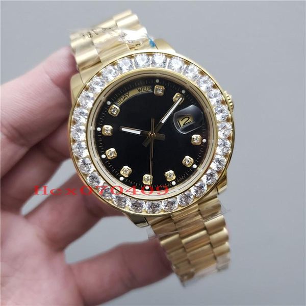 3 style 41mm big diamond day date stainless steel automatic movement mechnical wristwatch designer sport wacthes clock, Slivery;brown
3 style 41mm big diamond day date stainless steel automatic movement mechnical wristwatch designer sport wacthes clock, Slivery;brown