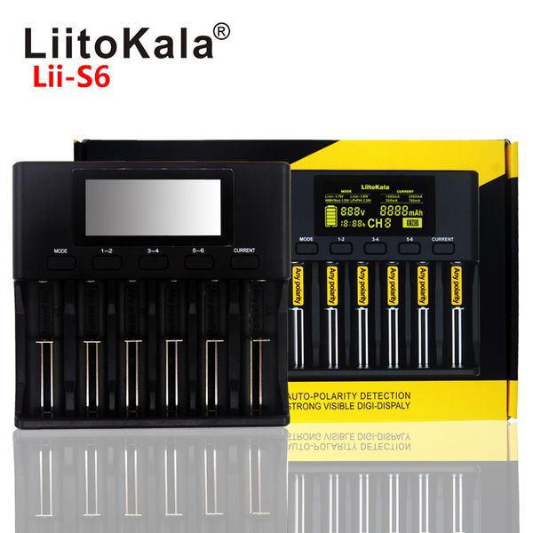 liitokala lii-s1lii-s2 lii-s4 lii-s6 battery charger auto-polarity detection for 18650 26650 18350 18340 li-ion ni-mh batteries
liitokala lii-s1lii-s2 lii-s4 lii-s6 battery charger auto-polarity detection for 18650 26650 18350 18340 li-ion ni-mh batteries